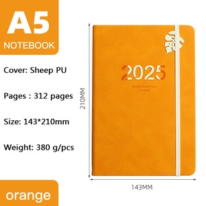 2025 số lượng lớn tùy chỉnh màu tím cam chương trình nghị sự kế hoạch cuaderno lót trống Tạp Chí Nhật Ký với bìa da đáng tin cậy số lượng lớn máy tính xách tay - Product Image 4