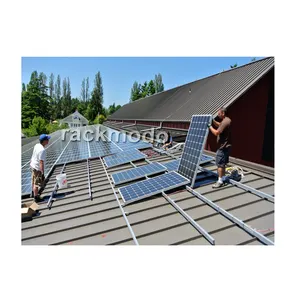 Sistema di montaggio fotovoltaico morsetti per tetto in alluminio solare in metallo morsetto per tetto