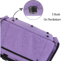 Étui de machine à coudre portable, léger, élégant, de grande capacité, en nylon durable et écologique, avec fermeture éclair, amovible