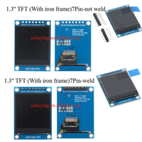 Écran TFT IPS SPI HD couleur pleine résolution 0.96 1.28 1.3 1.44 1.5 1.8 Module LCD avec IC de commande ST7735 / ST7789 GC9A01 80*160 240*240 128*128