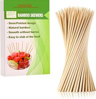 Brochettes jetables en bambou, bâtonnets de kebab en bois naturel pour grillades, satay, camping, cuisine en plein air, fête, préparation de plats