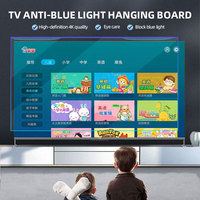 Protection d'écran pour téléviseur et moniteur en acrylique amovible anti-rayures et anti-lumière bleue, tailles 39, 42, 43, 50, 52, 55 pouces