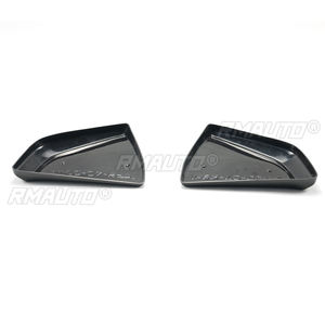 2 Pcs <b>Car</b> Rear Bumper Corner <b>for</b> Chevrolet Corvette C7 2014-2019 Side <b>Diffusers</b> Splitter Spoiler Glossy Black Carbon Fiber Look - Product Image 3