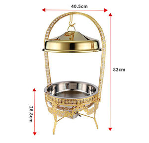 Modern 9L Stainless Steel 201 <b>Chafing</b> <b>Dish</b> <b>Set</b> Hot Water Circulation Energy Saving 50-70C Warming Holding Equipment - Product Image 3