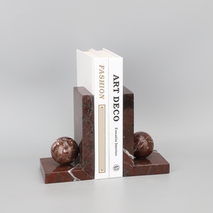 Fermalibri in marmo rosso con finitura affinata <span class=keywords><strong>classico</strong></span> tappo per libri pesanti decorazione Premium della hall dell'hotel - Product Image 4