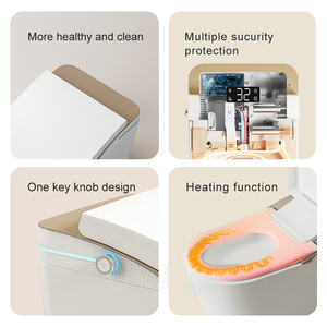 ETL Plancher Allongé <span class=keywords><strong>Toilette</strong></span> Intelligente Couverture à Ouverture Automatique Siège Chauffant Instantané Bidet Électrique Comprend Té<span class=keywords><strong>l</strong></span>écommande - Product Image 2