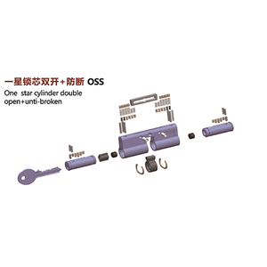 高品質ヨーロッパ規格真鍮製モルティスロックシリンダー、キーレスエントリー、防盗、防解錠、防破壊、ステンレス製 - Product Image 4