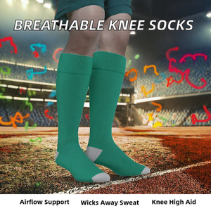 Breathable Knee High Sports <b>Socks</b> Compression Athletic Base <b>Socks</b> for Soccer <b>Running</b> Tennis - Product Image 2
