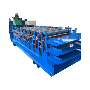 Drie-Layer Tegel Roll Vormen Machine Aluminium Plaat Dak Drie Layer Roll Forming Machine