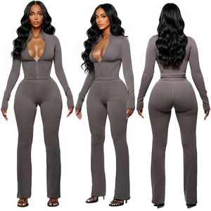 Alxin Tuta Sportiva in Due Pezzi in Pile, Stile Y2K Streetwear, <span class=keywords><strong>Abbigliamento</strong></span> Primaverile da <span class=keywords><strong>Donna</strong></span> - Product Image 3