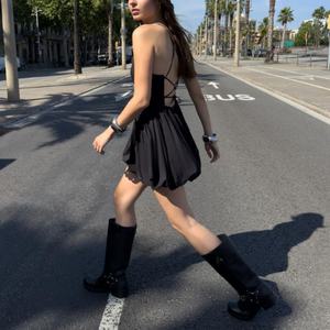 Nuevo Vestido de Primavera para Mujer, Estilo Y2K, Dulce, Informal, para Fiesta, con Tirantes Finos, 100% Algodón Popelina, Mini Vestido, Cintura Ajustada, Estilo Princesa - Product Image 2