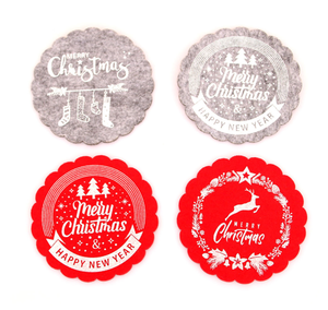 Dessous de verre de Noël en feutre de haute qualité en demande pour une utilisation au festival de Noël - Product Image 3