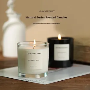 Vela perfumada de cera de soja de larga duración para dormitorio, baño, sin humo, regalo de Navidad perfecto, fragancia de incienso de aceite esencial - Product Image 4