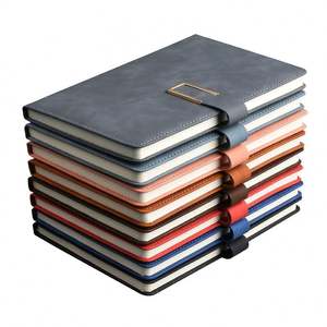 Personalised Logo <b>A5</b> Notebook Business Office Notebook Custom Print Paper Leather Linen PU Cover Journal Notebook - Product Image 1