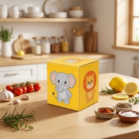 Boîtes d'emballage alimentaire en papier kraft personnalisables avec fenêtre pour pâtisserie, biscuits, bonbons, cadeaux