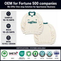 TF Personnalisé Maillot de Football à Manches Longues Motif Broderie Logo Thermocollé Rétro pour Jeunes