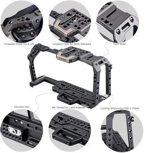 Siyah sihirli cep sinema kamera için TA-T01-FCC tam kamera kafesi BMPCC 4K/6K ing aksesuarları destekler (kamera yok) - Product Image 6