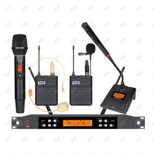 ไมโครโฟนไร้สาย OEM EIF HP-1000 แบบ 2 ช่องสัญญาณ น้ำหนักเบา ใช้ได้ทั้งแบบมือถือและแบบคาดศีรษะ พร้อมอินเทอร์เฟซ XLR ลดเสียงรบกวน สำหรับร้องคาราโอเกะ - Product Image 2