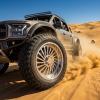 Nouvelles Jantes Forgées BEST WHEEL 26x16 28x16 Pouces à Profil Profond Forgées 4x4 Tout-Terrain 8x180 8x6.5 6x5.5 Polies pour Camionnettes Silverado