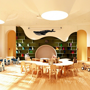 Diseño de interiores de muebles para jardín de infantes, personalización completa de salas, aulas, decoración comercial integral, renovación de tiendas. - Product Image 1