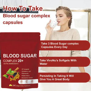 مكمل غذائي لدعم التمثيل الغذائي وتعزيز جهاز المناعة، كبسولات هلامية لتنظيم نسبة السكر في الدم، 240 كبسولة - Product Image 3