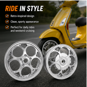 Cerchi Ruota Anteriore e Posteriore per <span class=keywords><strong>Vespa</strong></span> Spring Primavera Sprint <span class=keywords><strong>125</strong></span> 150 <span class=keywords><strong>LX</strong></span> <span class=keywords><strong>125</strong></span> I-Get LXV Accessori Moto - Product Image 3