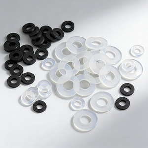 Arandela de Goma Redonda de Silicona Resistente a Altas Temperaturas, Arandela Plana Pequeña de Silicona para Tuberías - Product Image 1