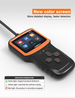 Lector de Códigos OBD2 con Pantalla a Color Starcharm, Herramienta de Diagnóstico Compatible con 9 Protocolos OBD II/EOBD, Ajuste Universal, 8 Idiomas, Excelente