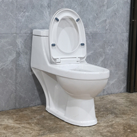 WC monobloc en céramique à chasse directe, à poser au sol, pour salle de bain, en promotion