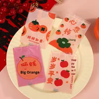 Nouveau Sac d'Emballage Pâtisserie Transparent Scellé en Plastique PE de Qualité Alimentaire, Style Flocon de Neige, pour Biscuits Faits Main ou Pains Festifs