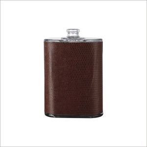 100ml External Labels Perfume Glass Bottles Leather Texture Can Be Customized Color and Logo