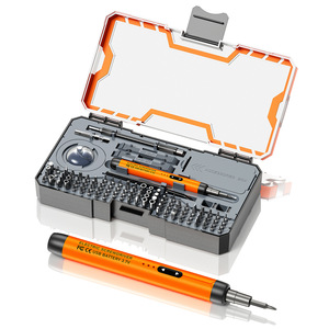 Kit de tournevis électrique de précision multifonction portable 100 en <span class=keywords><strong>1</strong></span>, tournevis sans fil rechargeable 5V8W avec 90 embouts magnétiques - Product Image 1