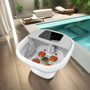 Cubo de baño de spa eléctrico plegable para pies Masajeador de pies conveniente <span class=keywords><strong>con</strong></span> características de relajación Premium - Product Image 6