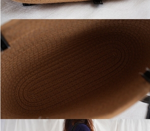 Bolso Tote de Paja Tejida a la Moda - Bolso de Hombro Portátil de Gran Capacidad para Bodas y Viajes de Negocios para Mujer - Product Image 3