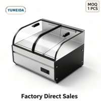 Vitrine Réfrigérée avec Étagères Étagées à 2 ou 3 Niveaux pour Buffet d'Hôtel – Vente Directe Usine, Support Disponible Maintenant