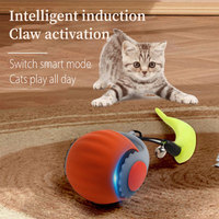 Smart Speedy Tail 2.0 Interactive Silicone Pet Toy Ball Eco-Friendly Electric Rolling Cat Toy Modern Sport Style pour chiens
