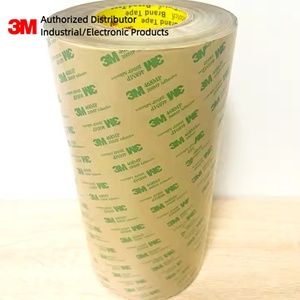 Cinta de transferencia acrílica de doble cara 3M 468MP 200MP de 0.13mm, 12 pulgadas x 60 yardas, transparente, troquelada, 3M 468MP acrílica troquelada - Product Image 1