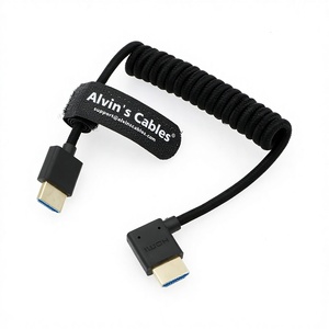 Cables Alvin 8K 2.1 de Alta Velocidad, Cable Trenzado en Espiral, Macho a Macho, Recto y en Ángulo Recto, para <span class=keywords><strong>Atomos</strong></span> Ninja <span class=keywords><strong>V</strong></span>, Portkeys BM5 - Product Image 1