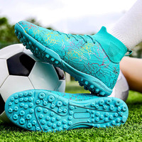 Ventes chaudes 2024 Nouvelles baskets de football montantes antidérapantes à crampons longs et courts pour l'été, le printemps, l'automne et l'hiver Tailles US 35-48