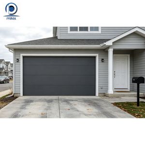 Porte de <span class=keywords><strong>garage</strong></span> panoramique sur mesure Prima avec panneaux en verre trempé et rail galvanisé pour résidence en bord de <span class=keywords><strong>falaise</strong></span> - Product Image 2