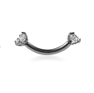 Anillo de Titanio F136 para Septum, Anillo de Nariz en Forma de Herradura con Circonita Cúbica 5A, Piercing Gótico para Ceja, Oreja y Cartílago, Estilo Punk Urbano - Product Image 4