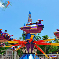 Manège d'avion rotatif à commande individuelle pour enfants, pour parcs d'attractions, parcs à thème et fêtes foraines