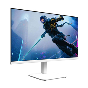 จอภาพเกมมิ่ง LCD แบบไวด์สกรีน 16:9 แผง IPS ดีไซน์ไร้ขอบ ขาตั้งสีขาว - Product Image 1