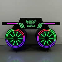 Mueble de Barra LED RGB con Cambio de Color, Estilo Tecnológico, Luminoso, para DJ, Moderno, Acrílico, Resistente al Agua, Ecológico y Duradero