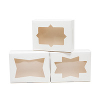 Vente en gros boîte à gâteaux emballage en papier pliable boîtes de fournitures de cuisson boîtes à dessert jetables