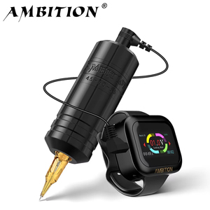 Ambition Torped 36 4.5-5.0-5.5mm Stroke Brushless Motor RCA Rotary Tattoo Machine avec S1 2400mAh Wireless Power Watch Battery - Product Image 1