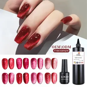 2023 Wholesale Supplies Hot Selling Ruby Red Cateyes Gel Polish For Women Beauty Products