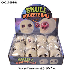 Drôle blague <span class=keywords><strong>moche</strong></span> tête de crâne doux squeeze jouets balle anti-stress ensemble pour les enfants - Product Image 6