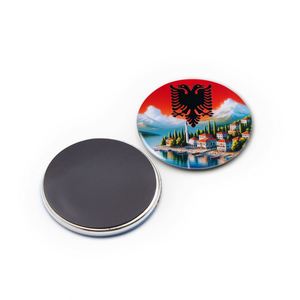 2026 Sarande Albania City Souvenir Magnetic Sticker Custom Albanian Flag <b>Fridge</b> Magnets - Product Image 2