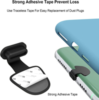 Bouchon anti-poussière en silicone anti-perte pour iPhone pour port de charge USB-C résistant à l'eau et à la poussière